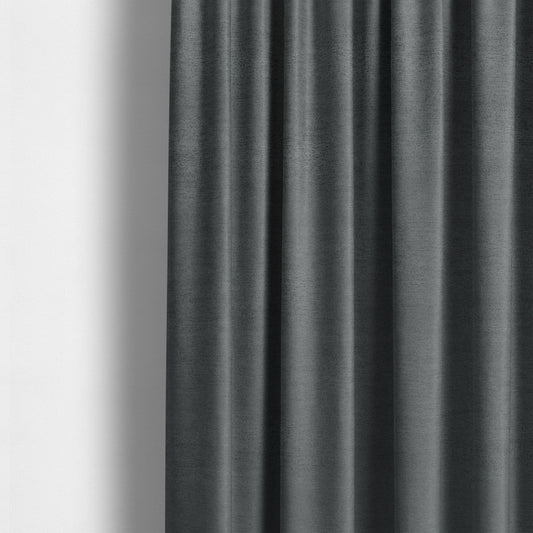 Melbourne Chenille Plain Grey Upholstery Fabric CTR-1526 - Made To Measure Curtains