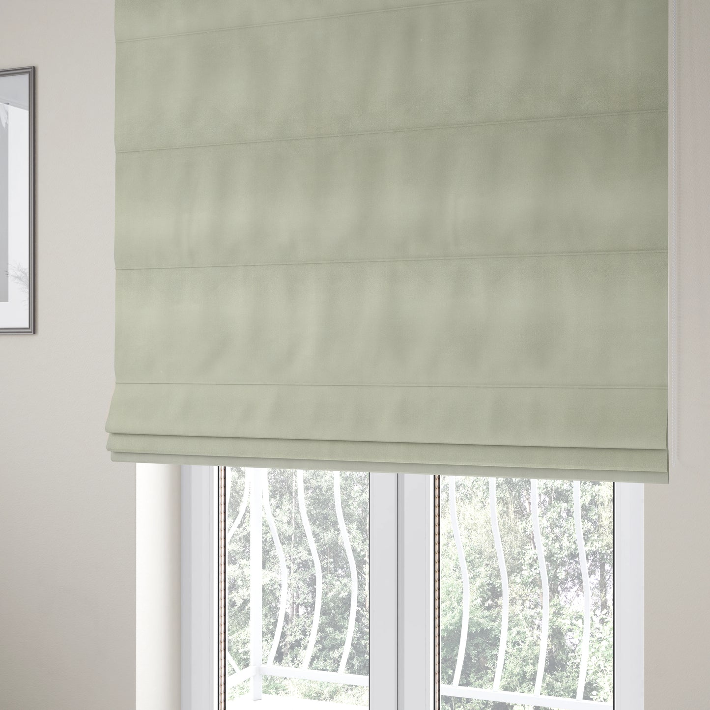 Wilson Soft Suede Cream Colour Upholstery Fabric CTR-1535 - Roman Blinds