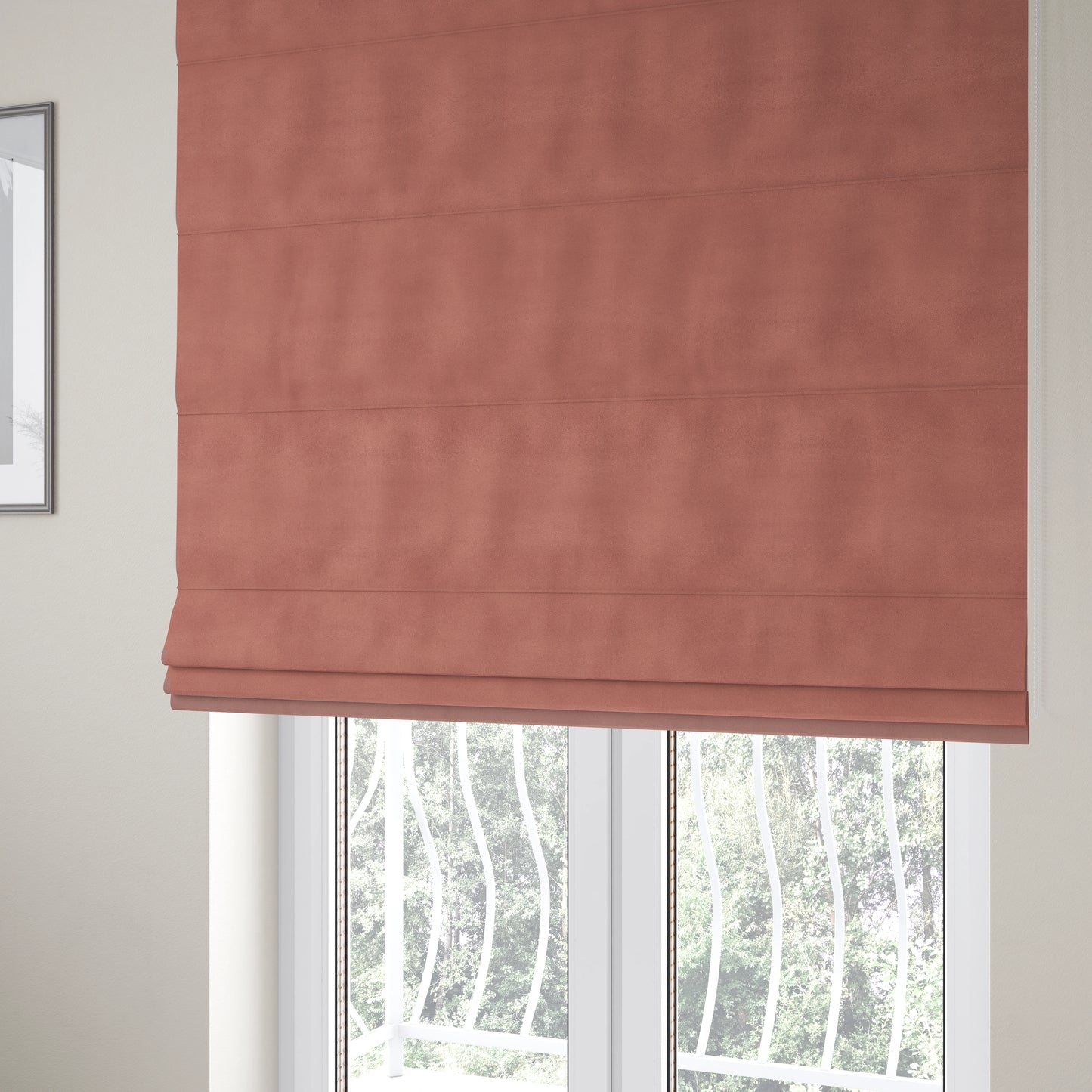 Wilson Soft Suede Pink Colour Upholstery Fabric CTR-1539 - Roman Blinds