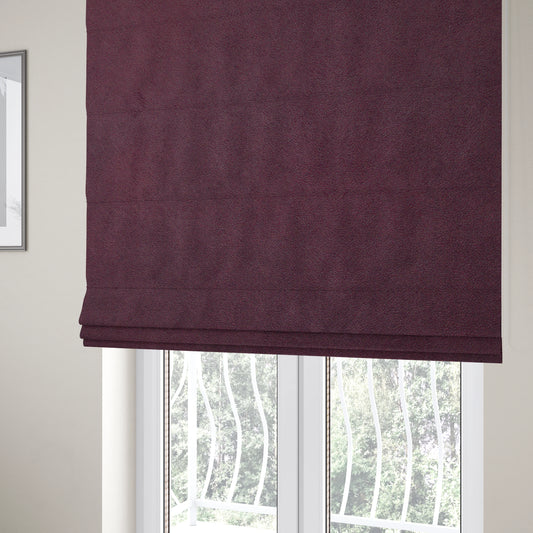 Wilson Soft Suede Purple Colour Upholstery Fabric CTR-1540 - Roman Blinds