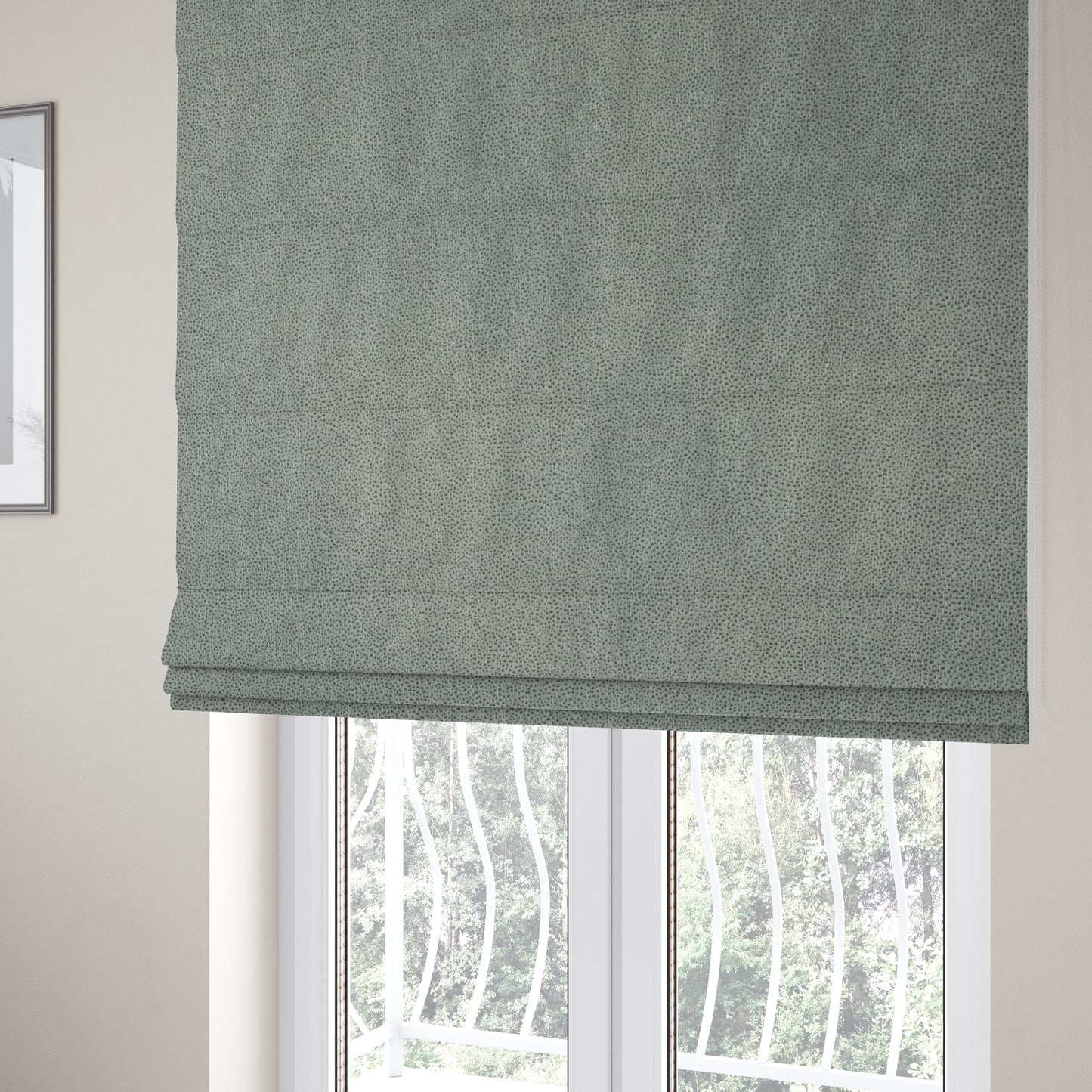 Wilson Soft Suede Silver Colour Upholstery Fabric CTR-1542 - Roman Blinds