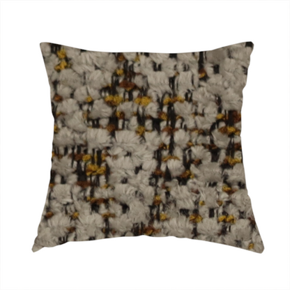 Wellington Chunky Chenille Weave Upholstery Fabric Silver Colour CTR-155 - Handmade Cushions