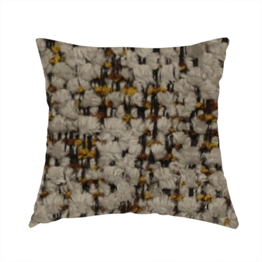 Wellington Chunky Chenille Weave Upholstery Fabric Silver Colour CTR-155 - Handmade Cushions