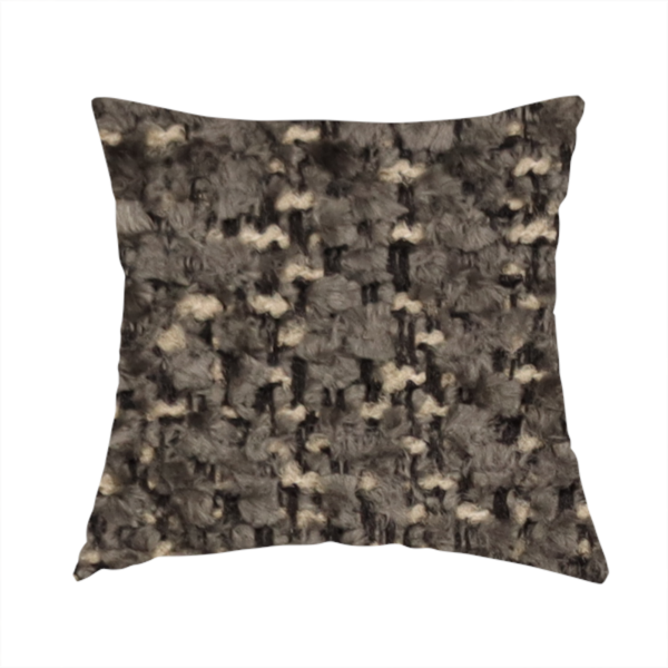 Wellington Chunky Chenille Weave Upholstery Fabric Grey Colour CTR-156 - Handmade Cushions
