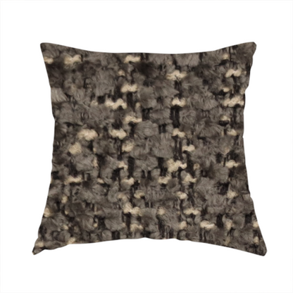 Wellington Chunky Chenille Weave Upholstery Fabric Grey Colour CTR-156 - Handmade Cushions