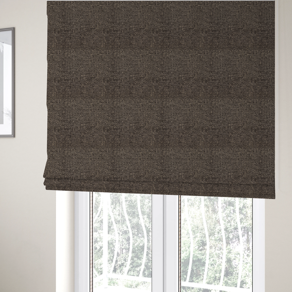 Wellington Chunky Chenille Weave Upholstery Fabric Grey Colour CTR-156 - Roman Blinds