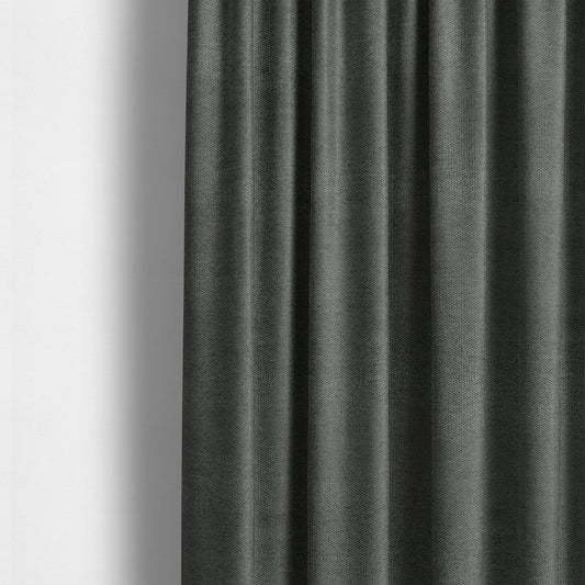 Windsor Soft Basket Weave Clean Easy Grey Upholstery Fabric CTR-1567 - Made To Measure Curtains