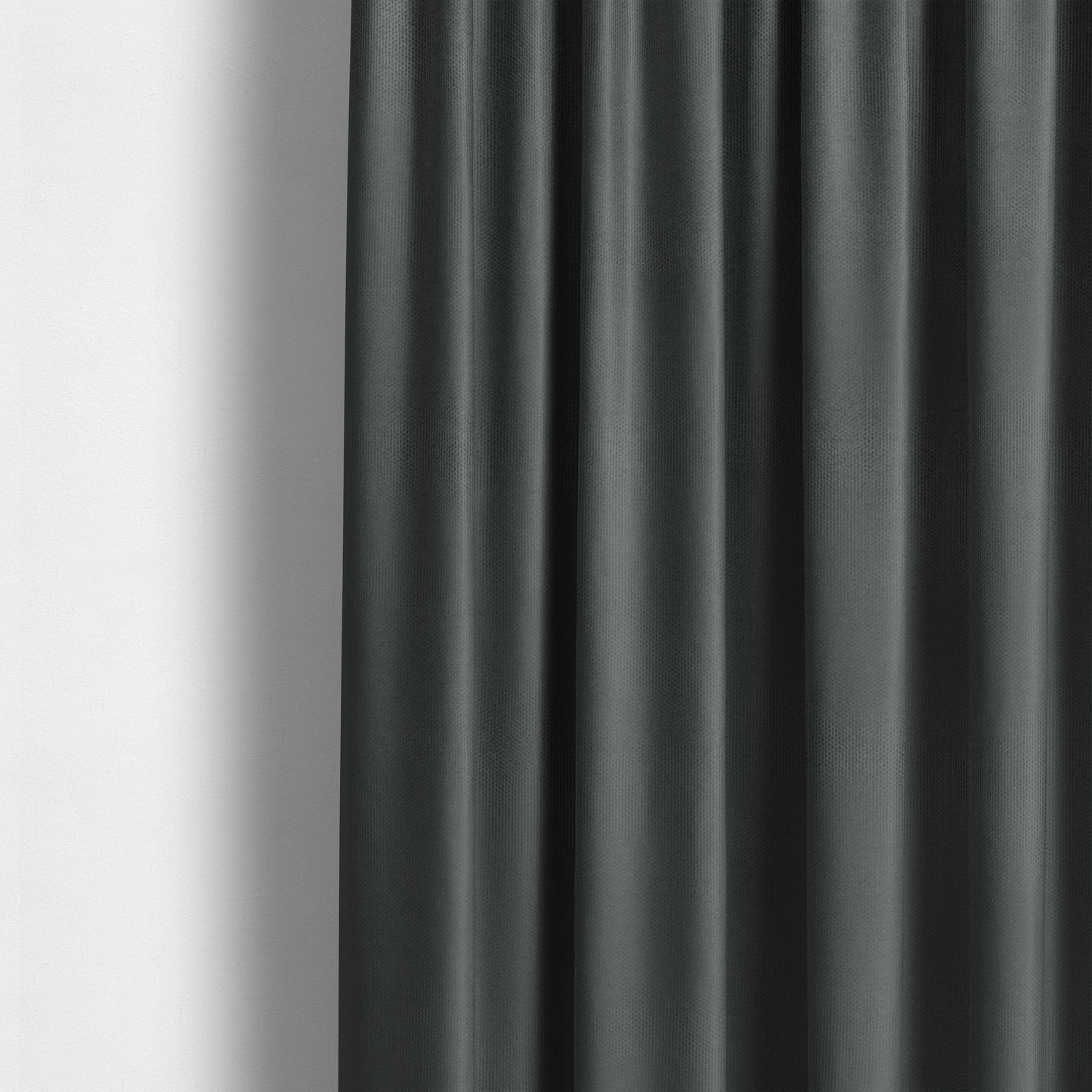 Windsor Soft Basket Weave Clean Easy Dark Grey Upholstery Fabric CTR-1568 - Made To Measure Curtains