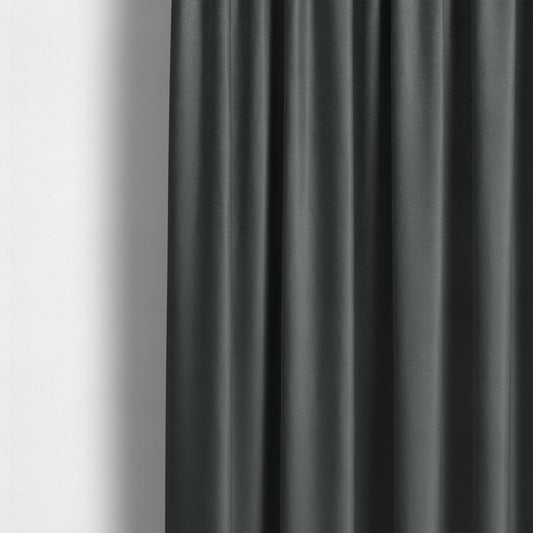 Windsor Soft Basket Weave Clean Easy Dark Grey Upholstery Fabric CTR-1568 - Made To Measure Curtains