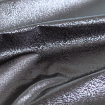 Venosa Plain Faux Leather Look In Copper Brown Colour Upholstery Fabric CTR-1570