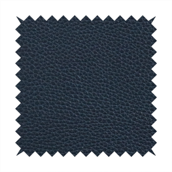 Venosa Plain Faux Leather Look In Navy Blue Colour Upholstery Fabric CTR-1573