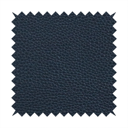 Venosa Plain Faux Leather Look In Navy Blue Colour Upholstery Fabric CTR-1573