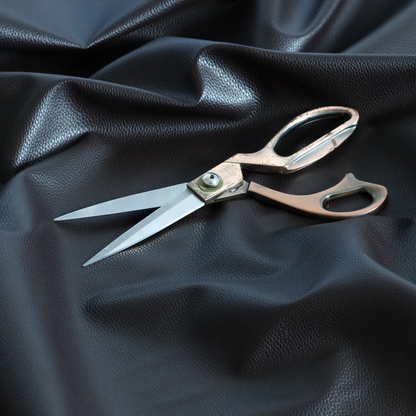 Venosa Plain Faux Leather Look In Coco Brown Colour Upholstery Fabric CTR-1574