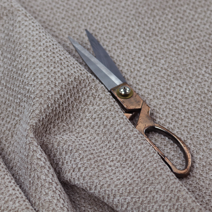 Chicago Bobble Effect Chenille Upholstery Fabric Oatmeal Colour CTR-1576 - Made To Measure Curtains