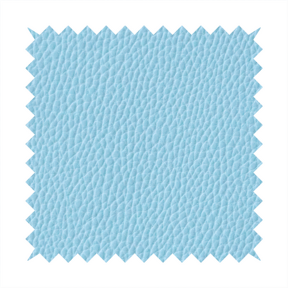 Venosa Plain Faux Leather Look In Aqua Blue Colour Upholstery Fabric CTR-1579