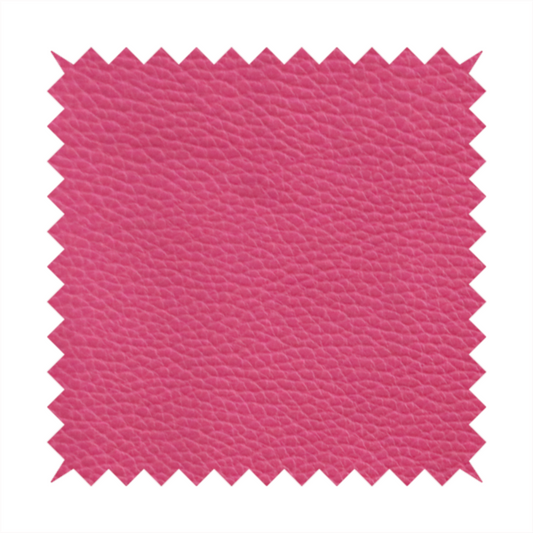 Venosa Plain Faux Leather Look In Pink Colour Upholstery Fabric CTR-1582