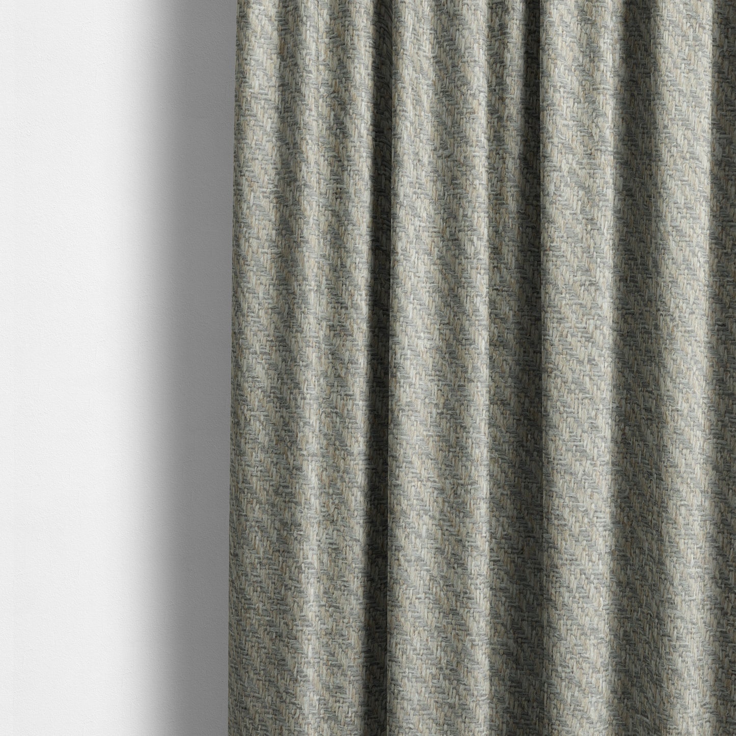 Sunrise Textured Chenille Clean Easy Silver Upholstery Fabric CTR-1586 - Made To Measure Curtains