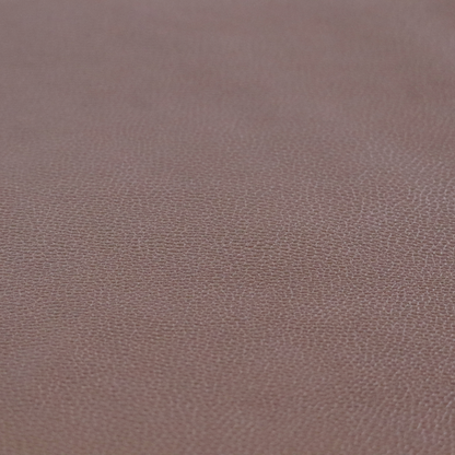 Venosa Plain Faux Leather Look In Tan Brown Colour Upholstery Fabric CTR-1587