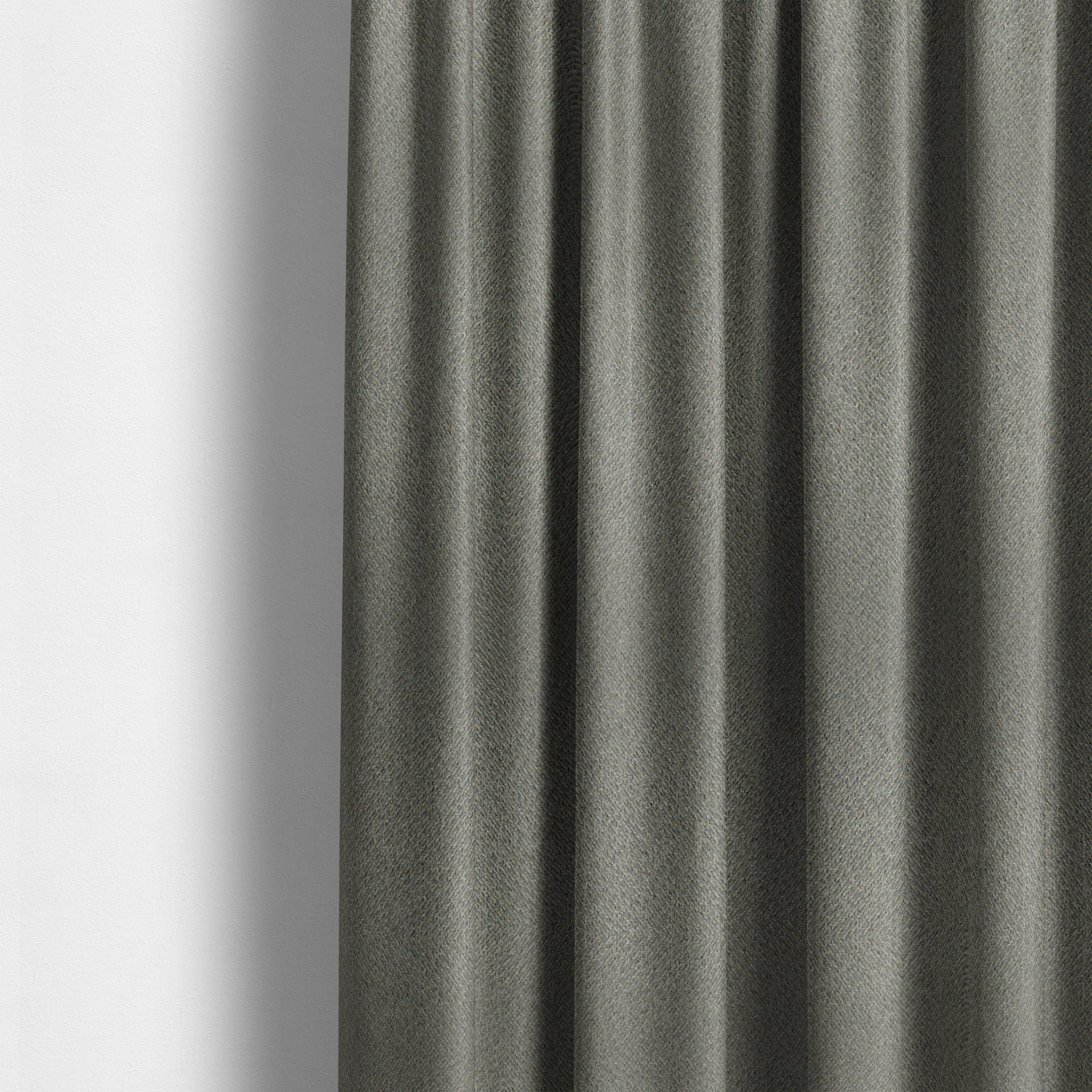 Sunrise Textured Chenille Clean Easy Grey Upholstery Fabric CTR-1588 - Made To Measure Curtains