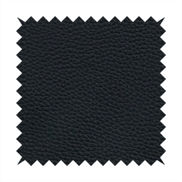 Venosa Plain Faux Leather Look In Black Colour Upholstery Fabric CTR-1593