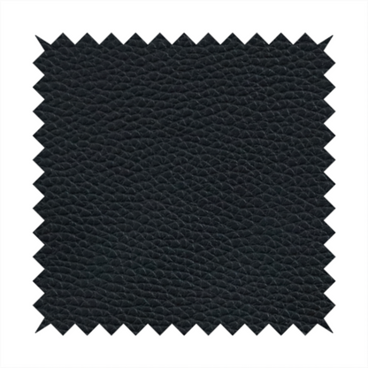 Venosa Plain Faux Leather Look In Black Colour Upholstery Fabric CTR-1593