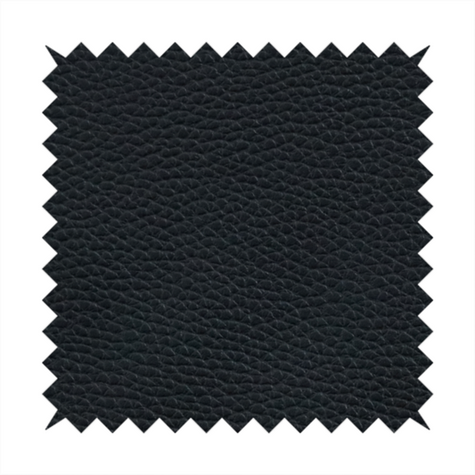 Venosa Plain Faux Leather Look In Black Colour Upholstery Fabric CTR-1593
