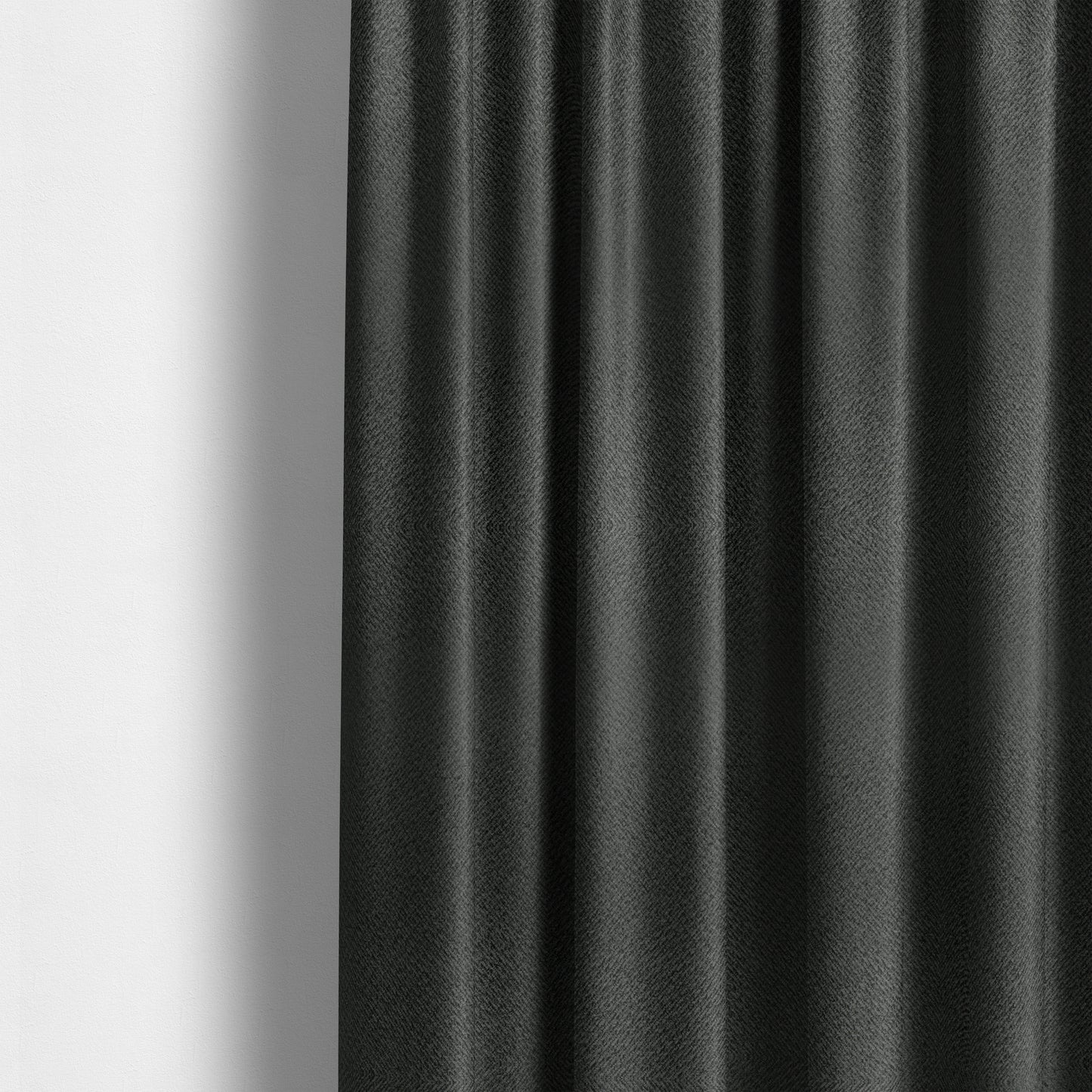 Sunrise Textured Chenille Clean Easy Charcoal Grey Upholstery Fabric CTR-1593 - Made To Measure Curtains