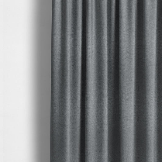 Manekpore Soft Plain Chenille Water Repellent Grey Upholstery Fabric CTR-1596 - Made To Measure Curtains