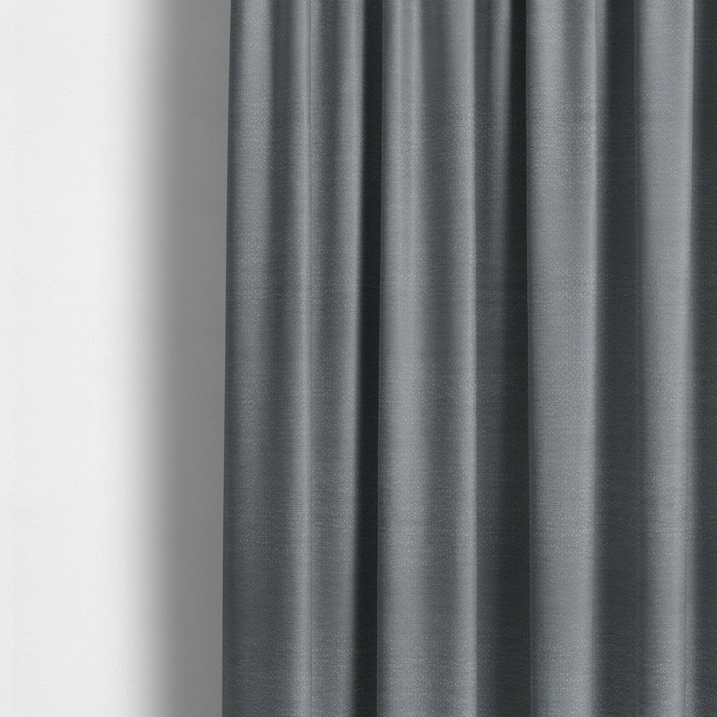 Manekpore Soft Plain Chenille Water Repellent Grey Upholstery Fabric CTR-1610 - Made To Measure Curtains