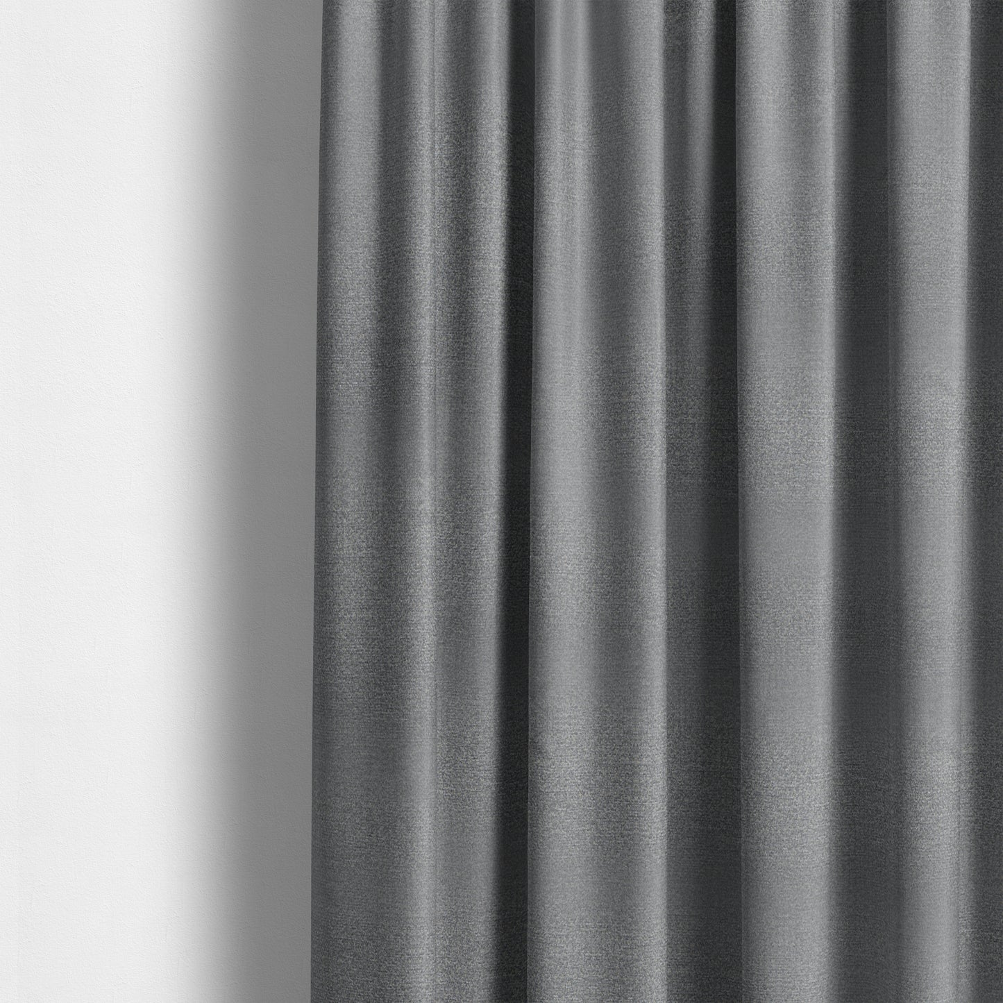 Manekpore Soft Plain Chenille Water Repellent Silver Upholstery Fabric CTR-1611 - Made To Measure Curtains