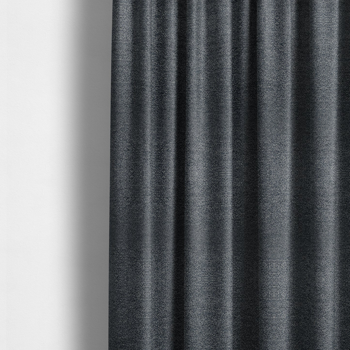 Manekpore Soft Plain Chenille Water Repellent Dark Grey Upholstery Fabric CTR-1612 - Made To Measure Curtains