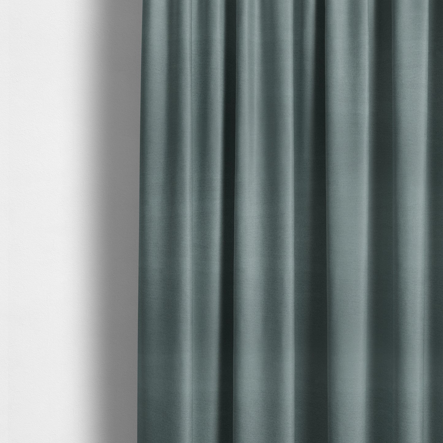 Spirit Plain Chenille Water Repellent Teal Upholstery Fabric CTR-1619 - Made To Measure Curtains