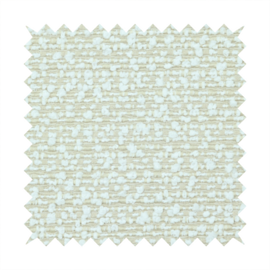 Balmoral Hard Wearing Boucle Upholstery Fabric Cream Colour CTR-1620
