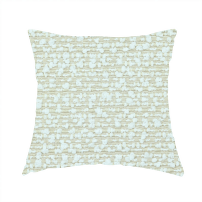 Balmoral Hard Wearing Boucle Upholstery Fabric Cream Colour CTR-1620 - Handmade Cushions