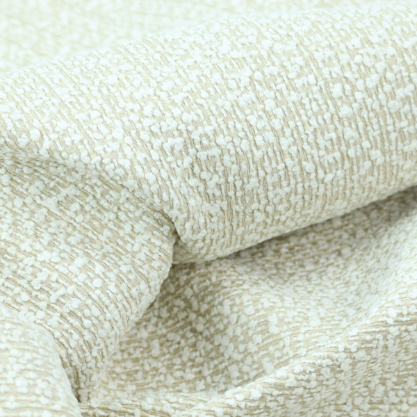 Balmoral Hard Wearing Boucle Upholstery Fabric Cream Colour CTR-1620 - Made To Measure Curtains