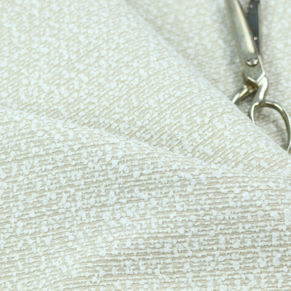 Balmoral Hard Wearing Boucle Upholstery Fabric Cream Colour CTR-1620 - Made To Measure Curtains