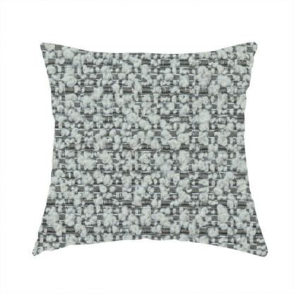 Balmoral Hard Wearing Boucle Upholstery Fabric Fossil Grey Colour CTR-1622 - Handmade Cushions
