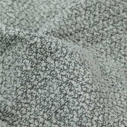Balmoral Hard Wearing Boucle Upholstery Fabric Fossil Grey Colour CTR-1622 - Handmade Cushions
