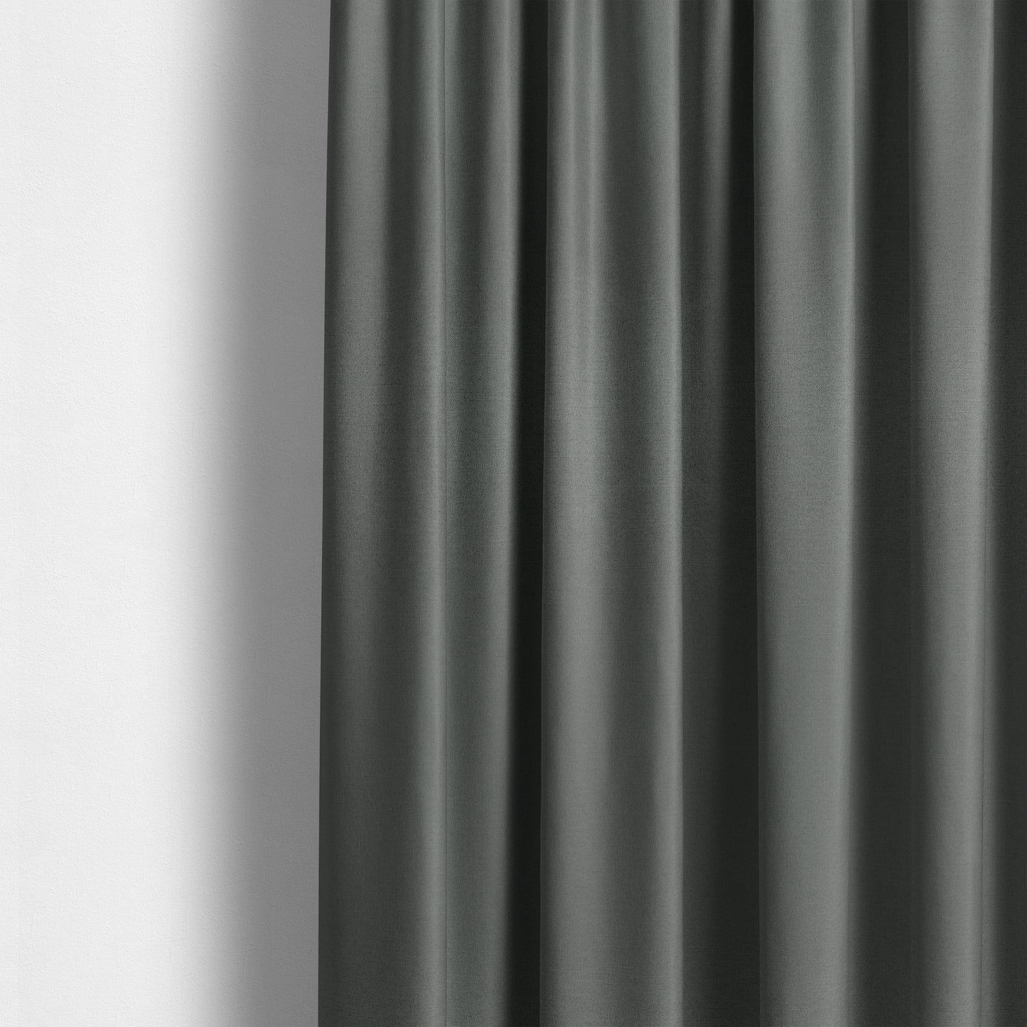 Spirit Plain Chenille Water Repellent Grey Upholstery Fabric CTR-1622 - Made To Measure Curtains