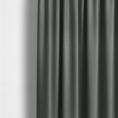 Spirit Plain Chenille Water Repellent Grey Upholstery Fabric CTR-1622 - Made To Measure Curtains