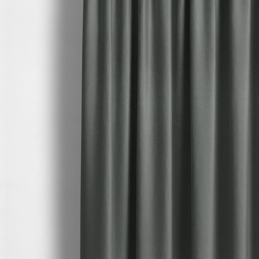 Spirit Plain Chenille Water Repellent Grey Upholstery Fabric CTR-1622 - Made To Measure Curtains