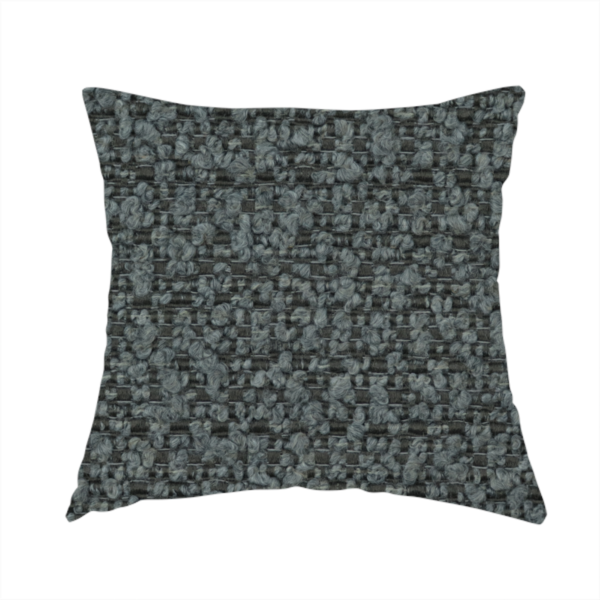 Balmoral Hard Wearing Boucle Upholstery Fabric Smoke Grey Colour CTR-1623 - Handmade Cushions