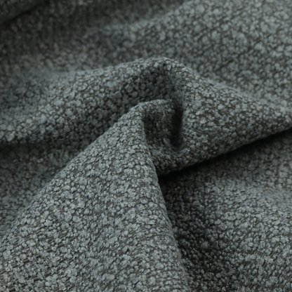 Balmoral Hard Wearing Boucle Upholstery Fabric Smoke Grey Colour CTR-1623 - Handmade Cushions