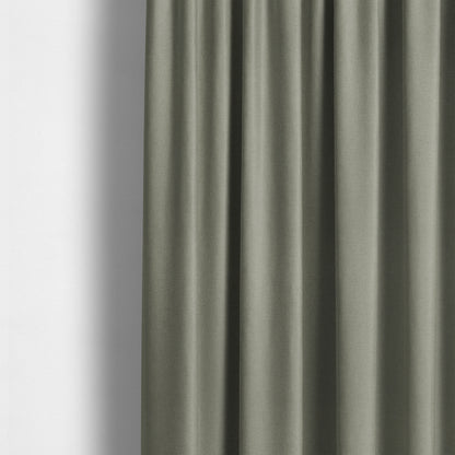 Jordan Soft Touch Chenille Plain Water Repellent Natural With Grey Upholstery Fabric CTR-1638 - Made To Measure Curtains