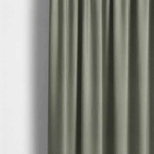 Jordan Soft Touch Chenille Plain Water Repellent Natural With Grey Upholstery Fabric CTR-1638 - Made To Measure Curtains