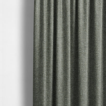 Jordan Soft Touch Chenille Plain Water Repellent Natural With Slate Grey Upholstery Fabric CTR-1639 - Made To Measure Curtains