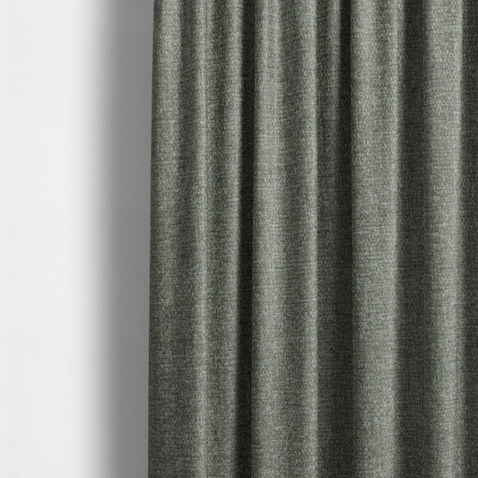 Jordan Soft Touch Chenille Plain Water Repellent Natural With Slate Grey Upholstery Fabric CTR-1639 - Made To Measure Curtains