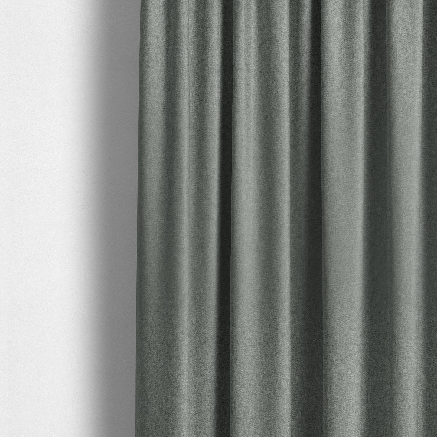 Jordan Soft Touch Chenille Plain Water Repellent Cloud Grey Upholstery Fabric CTR-1642 - Made To Measure Curtains