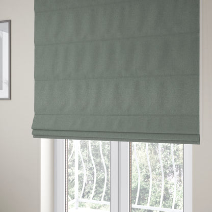 Jordan Soft Touch Chenille Plain Water Repellent Cloud Grey Upholstery Fabric CTR-1642 - Roman Blinds