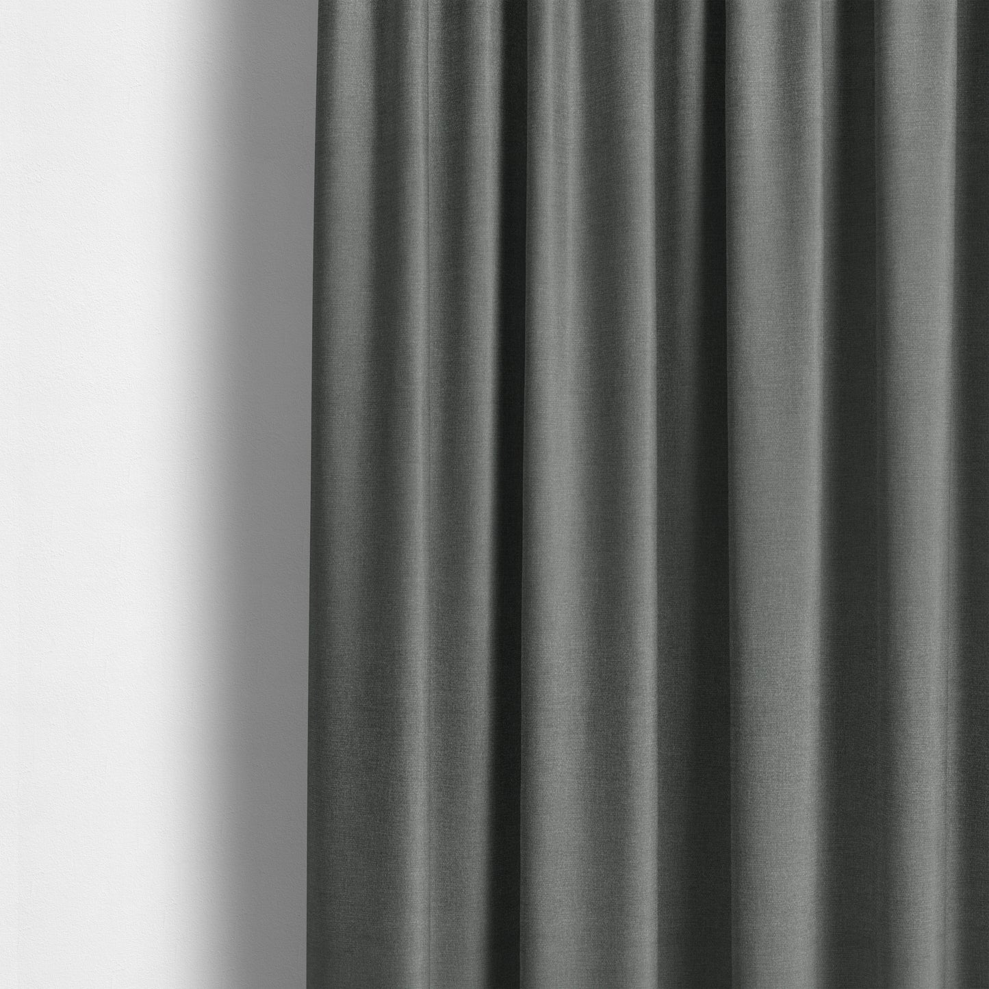 Jordan Soft Touch Chenille Plain Water Repellent Ash Grey Upholstery Fabric CTR-1643 - Made To Measure Curtains